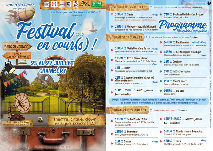 Flyers "Festival en cour(s)" 2025